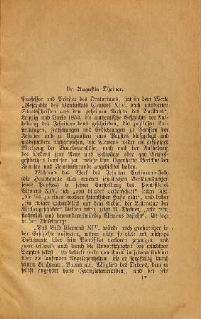 Katholische Urteile über den Jesuitenorden, 3
