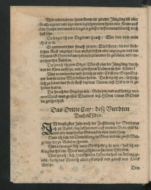 Das Dritte Cap: deß Vierdten Buchs Eßdrae.