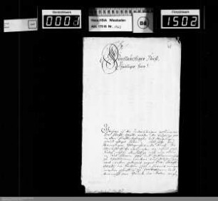 Weihnachts- und Neujahrsschreiben 1730/1731, Band 1