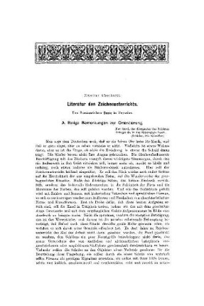 Literatur des Zeichenunterrichts