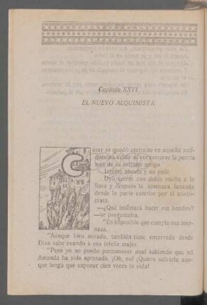 Capítulo XXVI - El nuevo alquimista