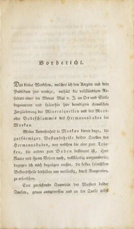 Vorbericht