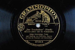 "Der Troubadour" : Miserere (Schon naht die Todesstunde) / (Verdi)