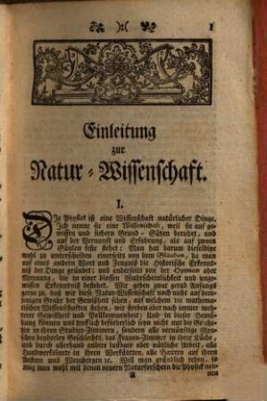 Physica, oder Natur-Wissenschaft, 1