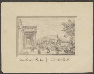 Ansicht von Baden - Vue de Bade