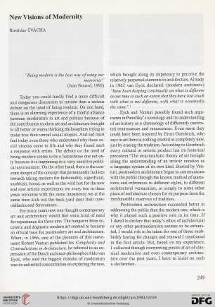 New visions of modernity