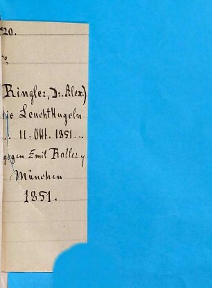 Die Leuchtkugeln, verurtheilt von altbayerischen Geschwornen : öffentliche Verhandlung vor dem Schwurgerichtshofe in München am 11. Oktober 1851 gegen Emil Roller, als Redacteur der "Leuchtkugeln" ; Vertheidigt von Dr. Gg. Herrmann