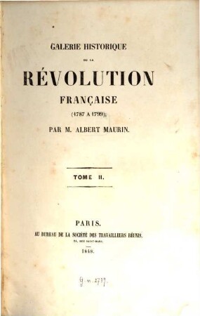 Galerie historique de la révolution française, 2