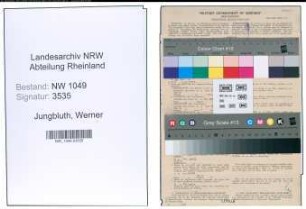 Entnazifizierung Werner Jungbluth , geb. 06.05.1906 (Landgerichtsrat)