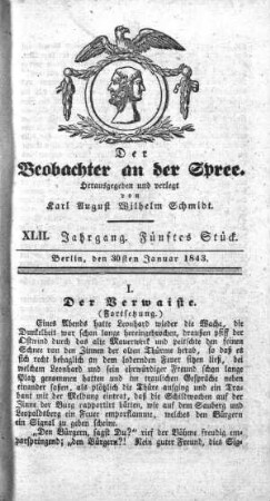 5. Stueck, 30. Januar 1843