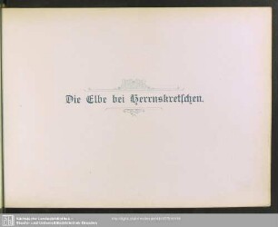 Die Elbe bei Herrnskretschen
