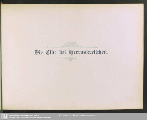 Die Elbe bei Herrnskretschen