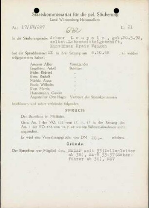 Leupolz, Johann