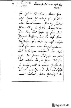 4: Brief von Johann Wilhelm Ludwig Gleim an Heinrich Voß