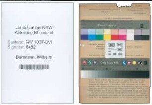 Entnazifizierung Wilhelm Bartmann , geb. 11.11.1889 (Betriebsleiter)