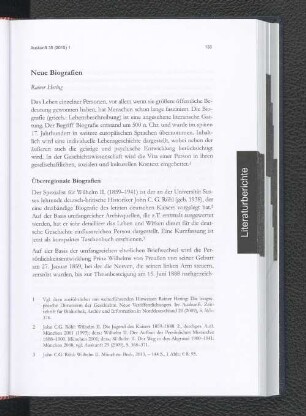 Literaturberichte.