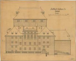 Fischer, Theodor; Heilbronn; Stadt-Theater - Nordseite (Ansicht)