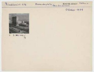 Haus des Lehrers mit Kongresshalle. Berlin, Mitte, Alexanderplatz/Alexanderstraße