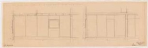 Werkbund-Ausstellung, Stuttgart-Weißenhof Einfamilienhaus Typ C 7: Wohnzimmer, Wandabwicklung 1:20