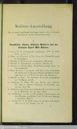 Molière-Ausstellung