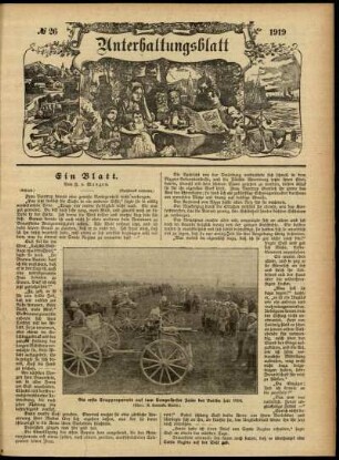 Ausgabe vom Sonntag, den 29. Juni 1919.