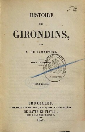 Histoire des Girondins, 13