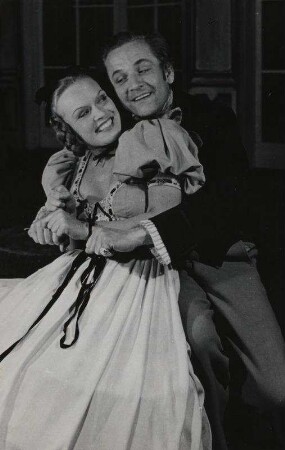 Rotraut Richter als Wilhelmine und Kurt Waitzmann als Stullmüller in ´100.000 Thaler´