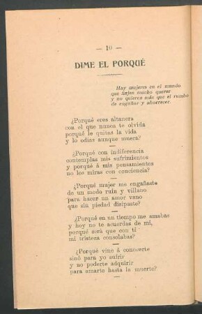 Dime el porqué