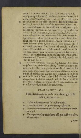 Praesumpt. CI. - CIIII.