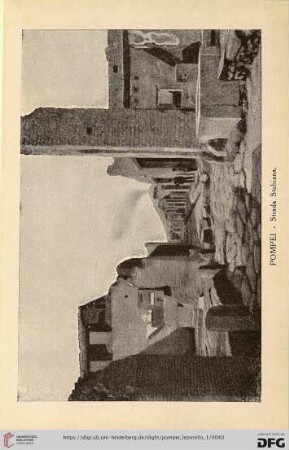 Pompei – Strada Stabiana. – Route stabienne – Stabiana Stree – Stabianische Strasse.