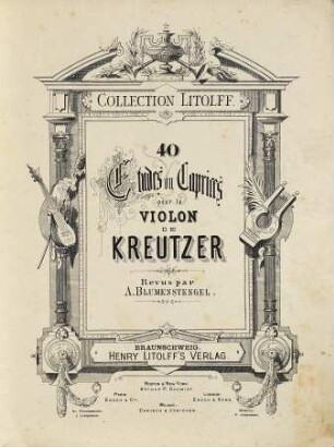 40 etudes ou caprices pour le violon