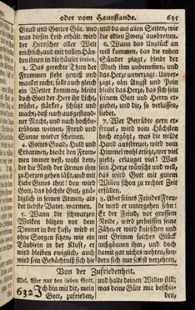 635-640, Von der Zufriedenheit (632 - 636)