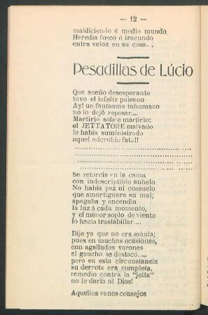 Pesadillas de Lúcio