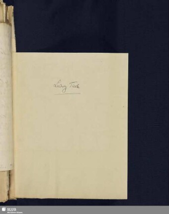 Nr. 48-52. Tieck, Ludwig