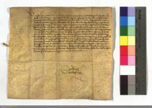 Der Rat zu Erfurt bittet Dietrich v. Cleen, Komthur zu Marburg, dem Pfarrer zu St. Nicolaus zu Erfurt, welcher den Handel der Bürger mit Mältzen, ...