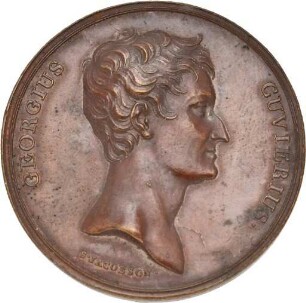 Medaille auf Georges Cuvier aus dem Jahr 1820