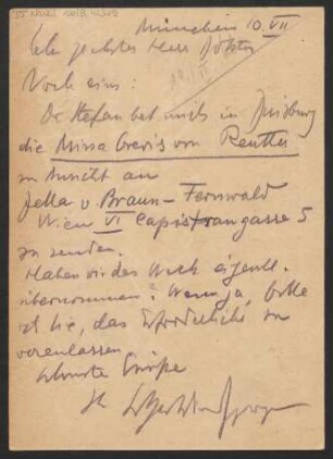 Brief an Ludwig Strecker und B. Schott's Söhne : 10.07.1929