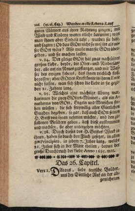 Das 26. Capitel. - Das 30. Capitel.