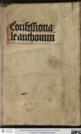 Confessionale: Defecerunt scrutantes scrutinio. Add: Titulus de restitutionibus