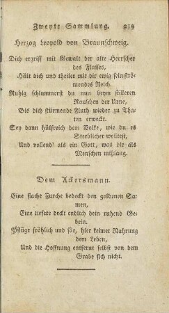 Dem Ackersmann.