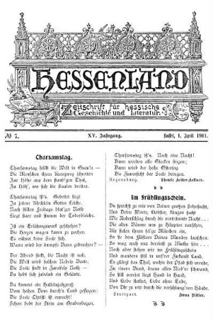 No. 7, 1. April 1901