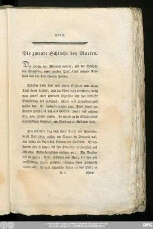 [XI.] Die zweyte Schlacht bey Murten.
