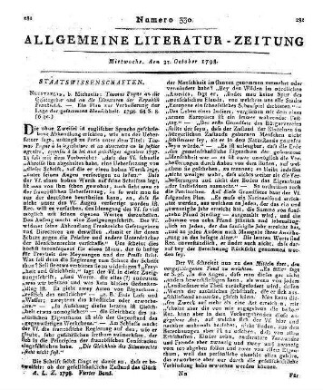 Aubigné, A. T. d': Lebensbeschreibung des Théodor Agrippa d'Aubigné. Stallmeister von Heinrich dem Vierten. Von ihm selbst an seine Kinder geschrieben. Aus d. Franz. übers. Tübingen: Heerbrandt 1798
