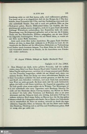 August Wilhelm von Schlegel an Sophie Bernhardi, Coppet, 12.06.1804