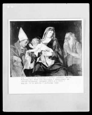Madonna mit Kind und Heiligen