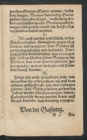 Von der Gastung.