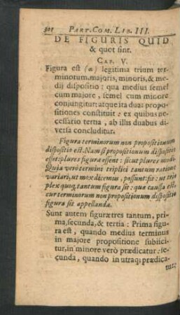 De Figuris quid & quot sint. Cap. V.
