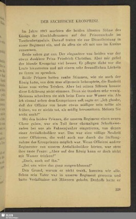 Der sächsische Kronprinz