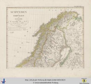 Schweden und Norwegen, Nördliches Blatt.