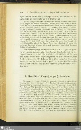 B. Vom Wiener Kongreß bis zur Julirevolution